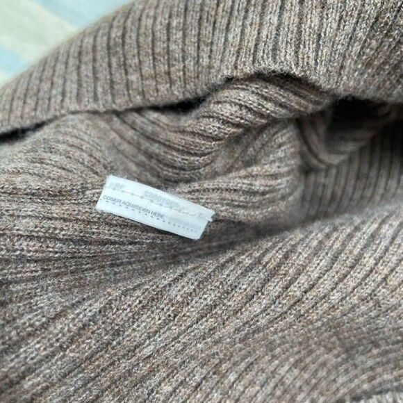 Mango Women's Heather Brown Ripped Soft Knit Sweater Size S - Picture 9 of 10